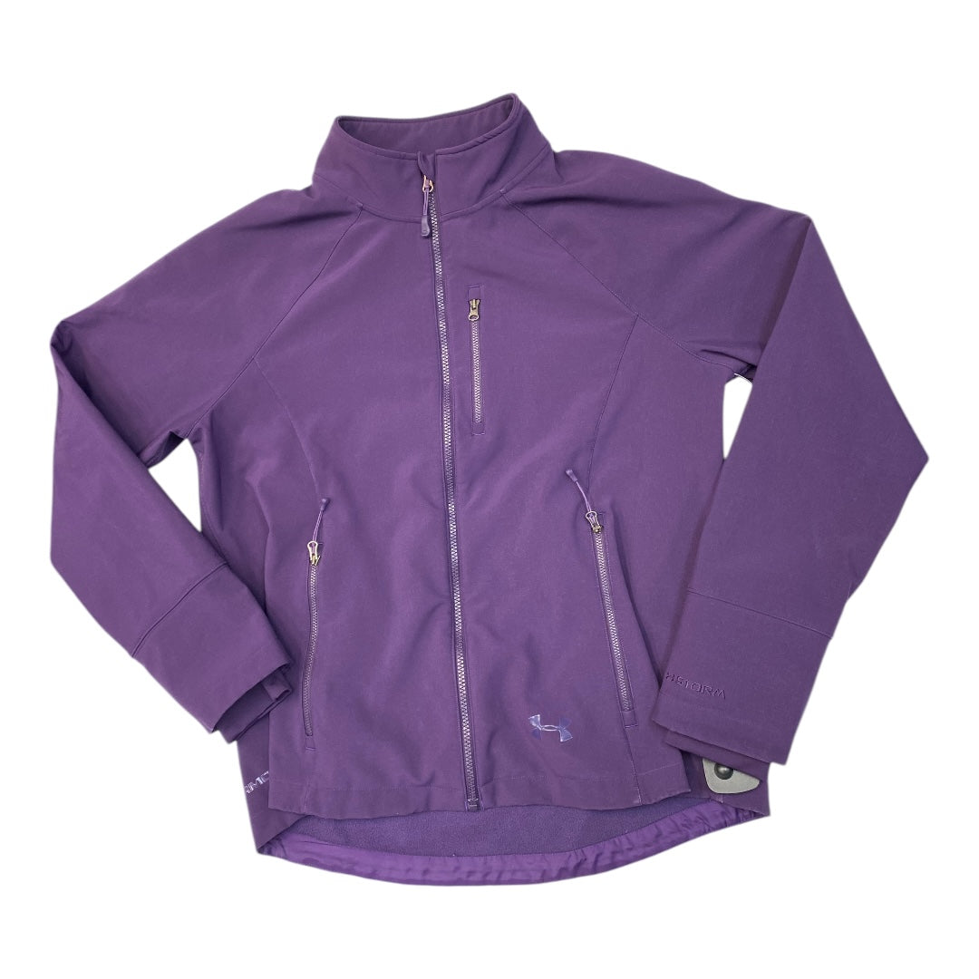 Athletic Jacket By Under Armour In Purple, Size: Xl