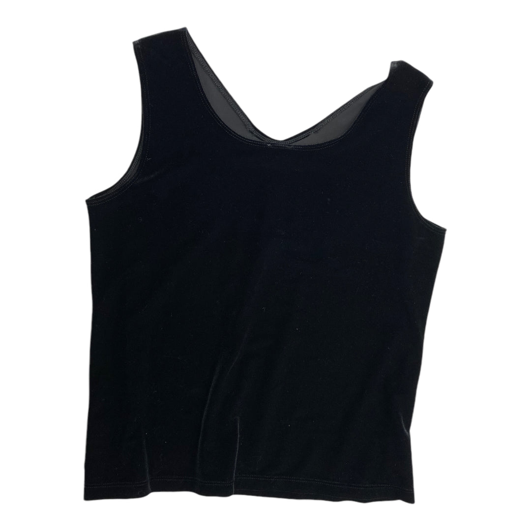 Top Sleeveless By Chicos In Black, Size: M