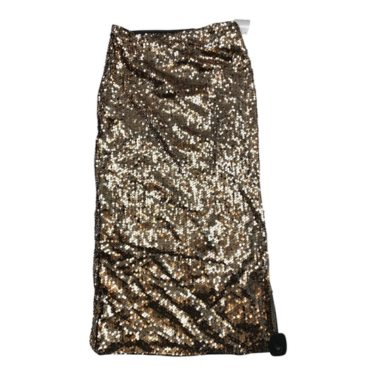 Skirt Maxi By Shein In Gold, Size: M