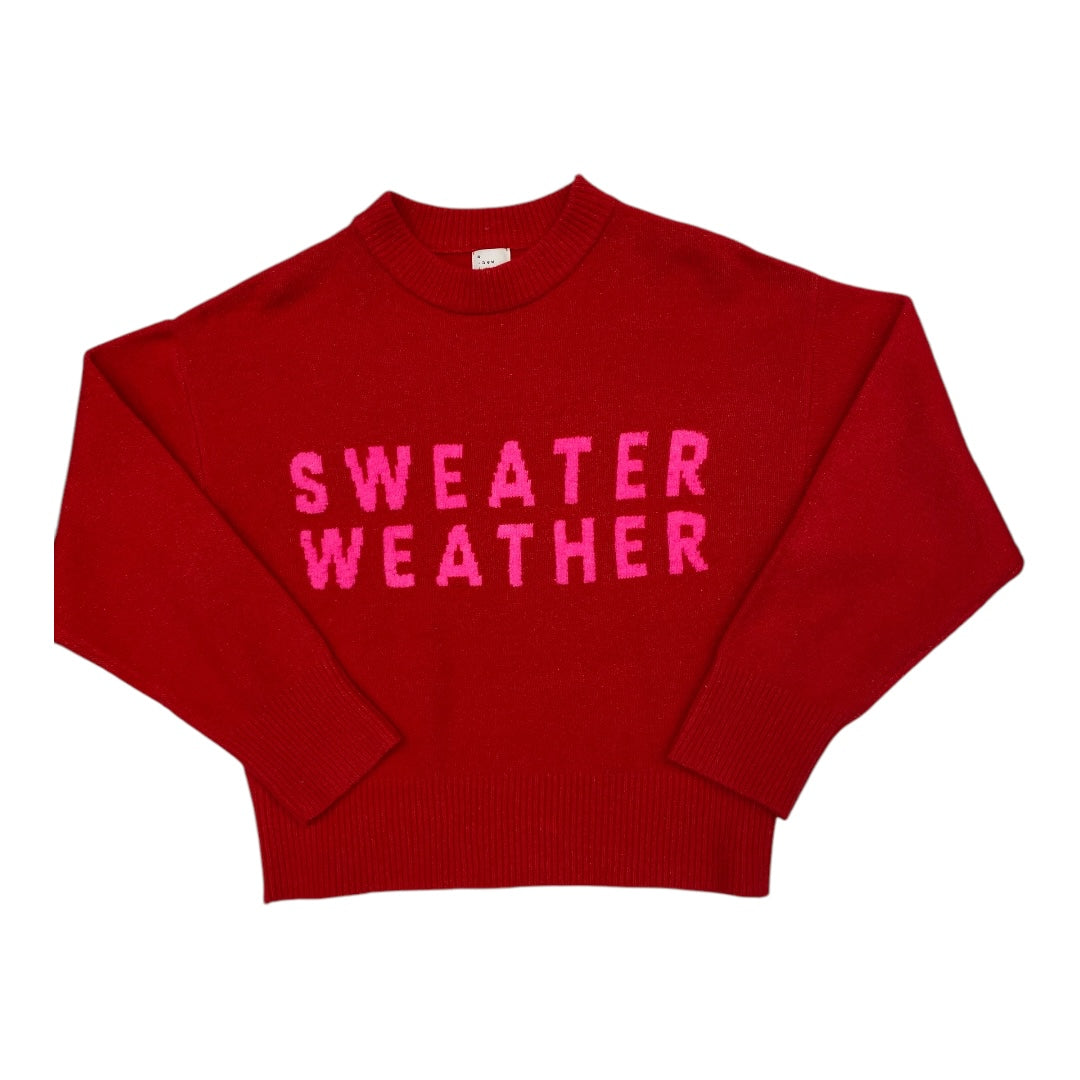 Sweater By A New Day In Red, Size: S