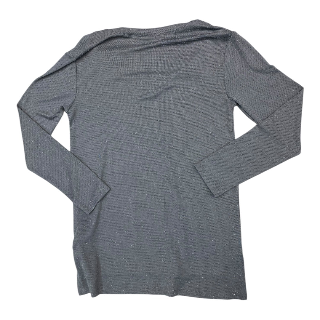 Top Long Sleeve By Halogen In Silver, Size: Xxs