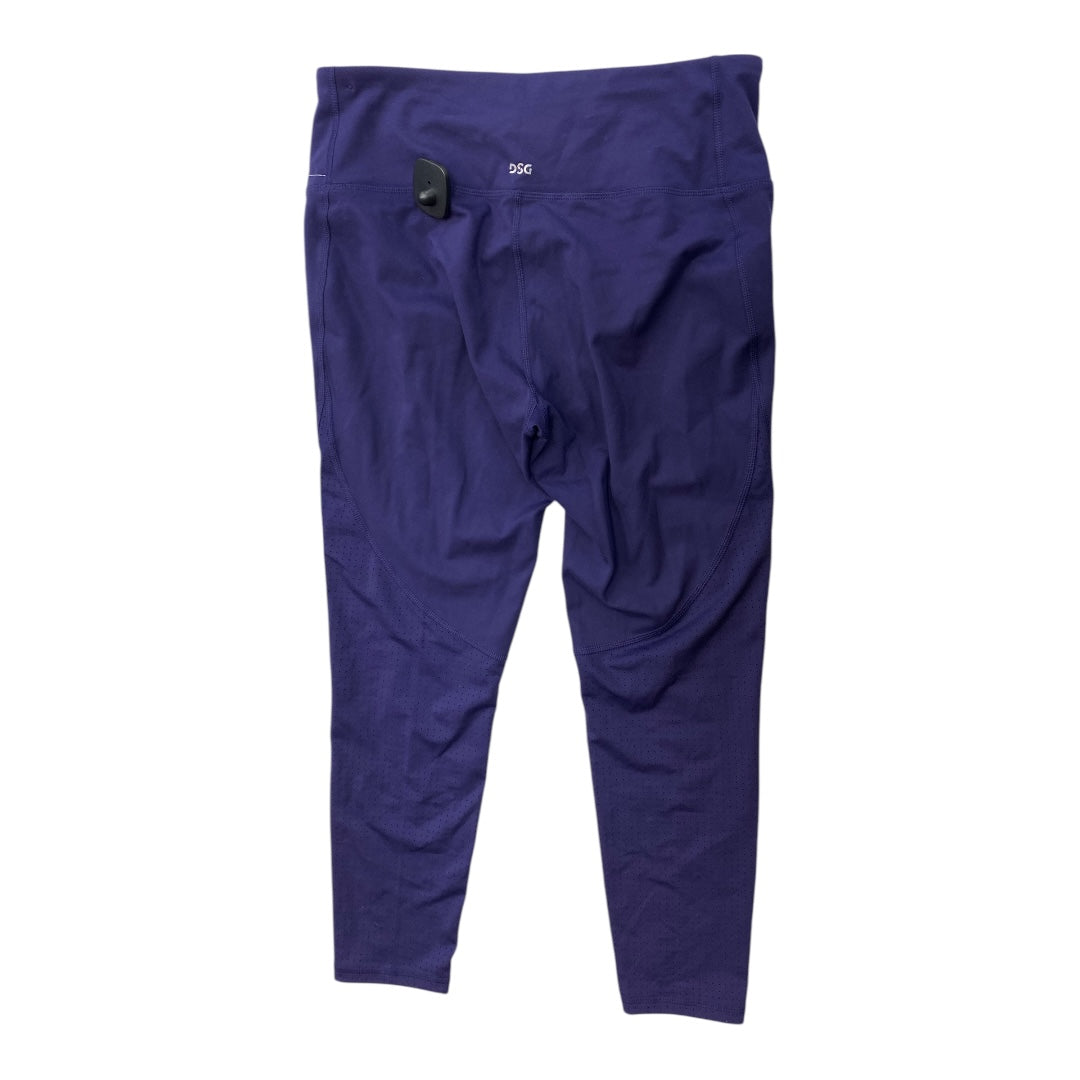 Athletic Leggings By Dsg Outerwear In Purple, Size: L