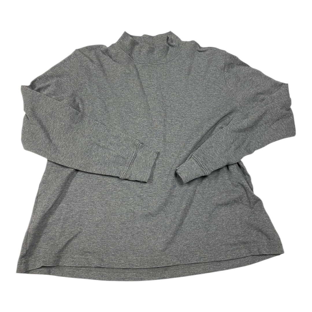 Top Long Sleeve By Lands End In Grey, Size: M