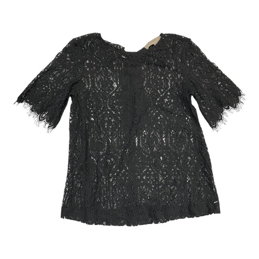 Top Short Sleeve By Loft In Black, Size: Xs