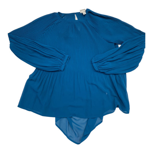 Top Long Sleeve By A New Day In Blue, Size: S