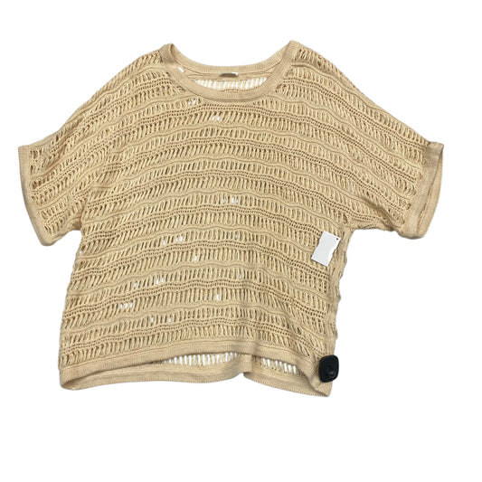 Sweater Short Sleeve By Zyia In Tan, Size: 3x