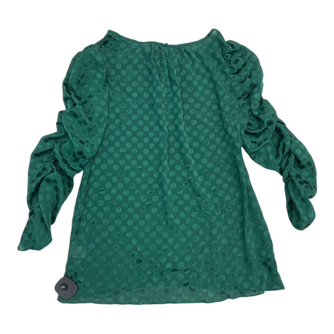 Top Long Sleeve By Max Studio In Green, Size: M