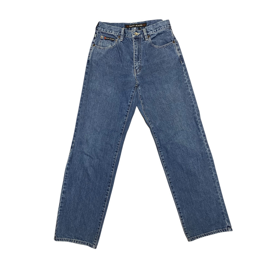 Jeans Straight By Dkny In Blue Denim, Size: 8