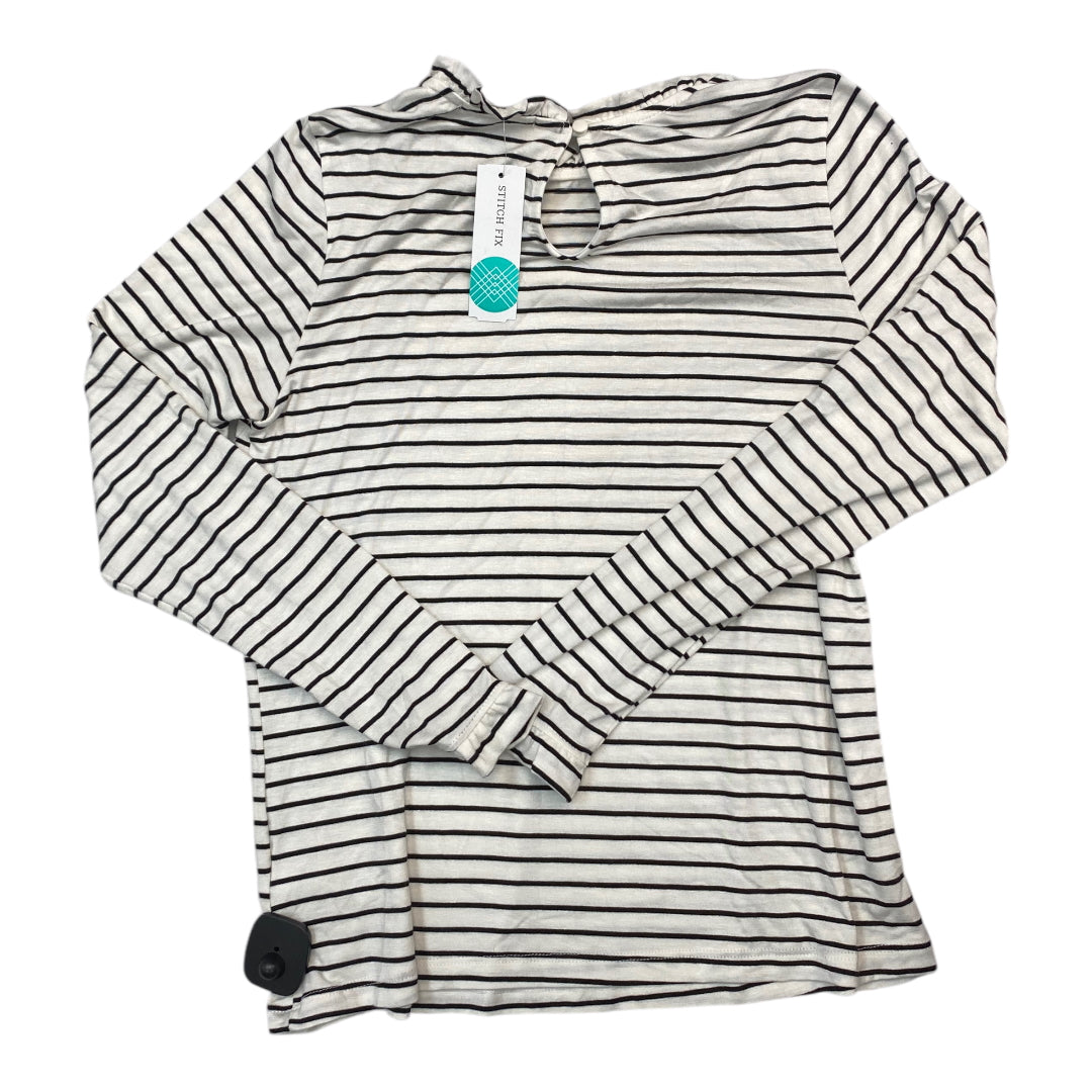 Top Long Sleeve By Kaleigh In Striped Pattern, Size: M