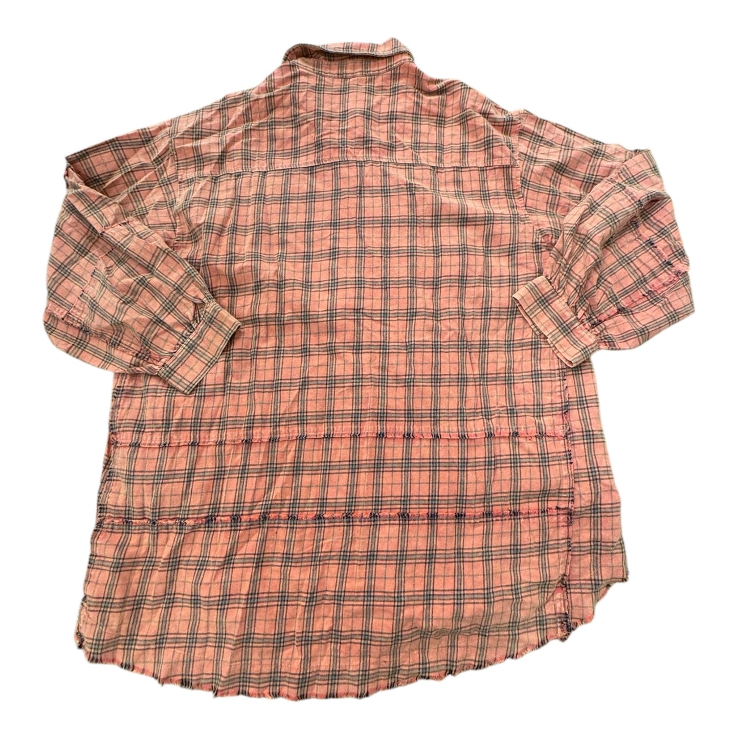 Top Long Sleeve By Easel In Plaid Pattern, Size: M