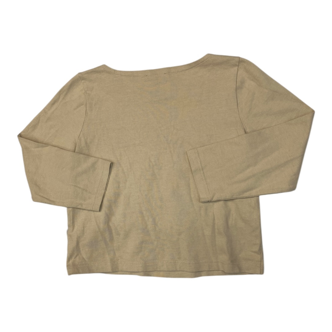 Top Long Sleeve By J. Crew In Brown, Size: S