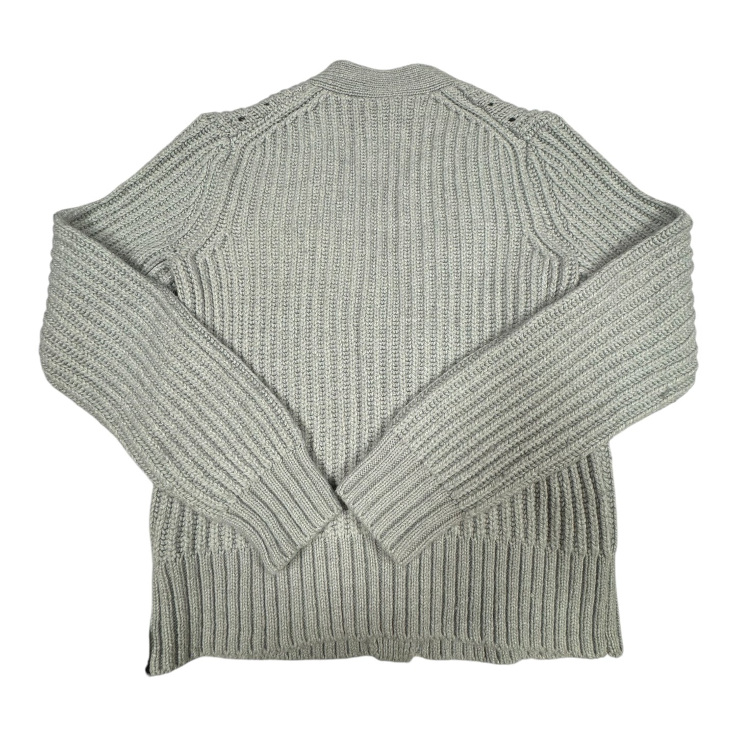 Sweater Cardigan By Gap In Grey, Size: S