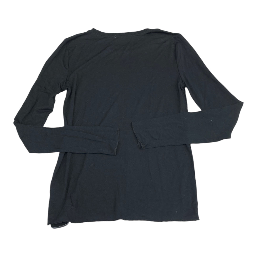 Top Long Sleeve Basic By Splendid In Black, Size: M