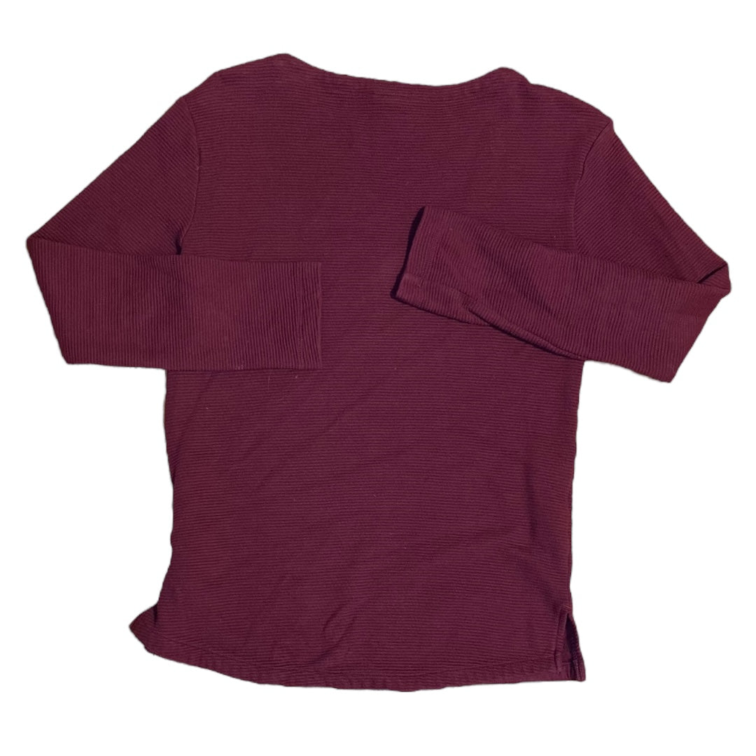 Top Long Sleeve By A New Day In Red, Size: Xs