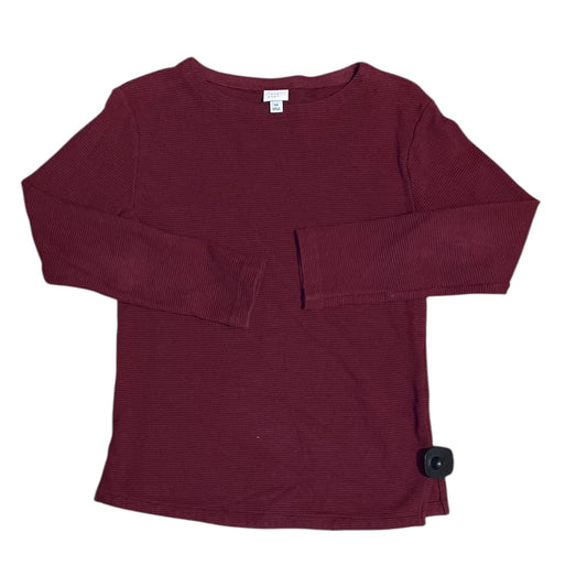 Top Long Sleeve By A New Day In Red, Size: Xs