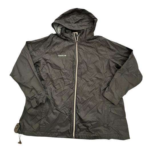 Jacket Windbreaker By Columbia In Black, Size: 3x