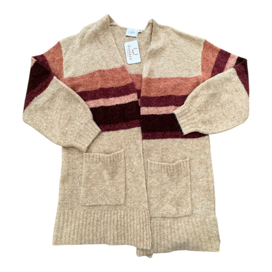 Sweater Cardigan By Lush In Multi-colored, Size: S