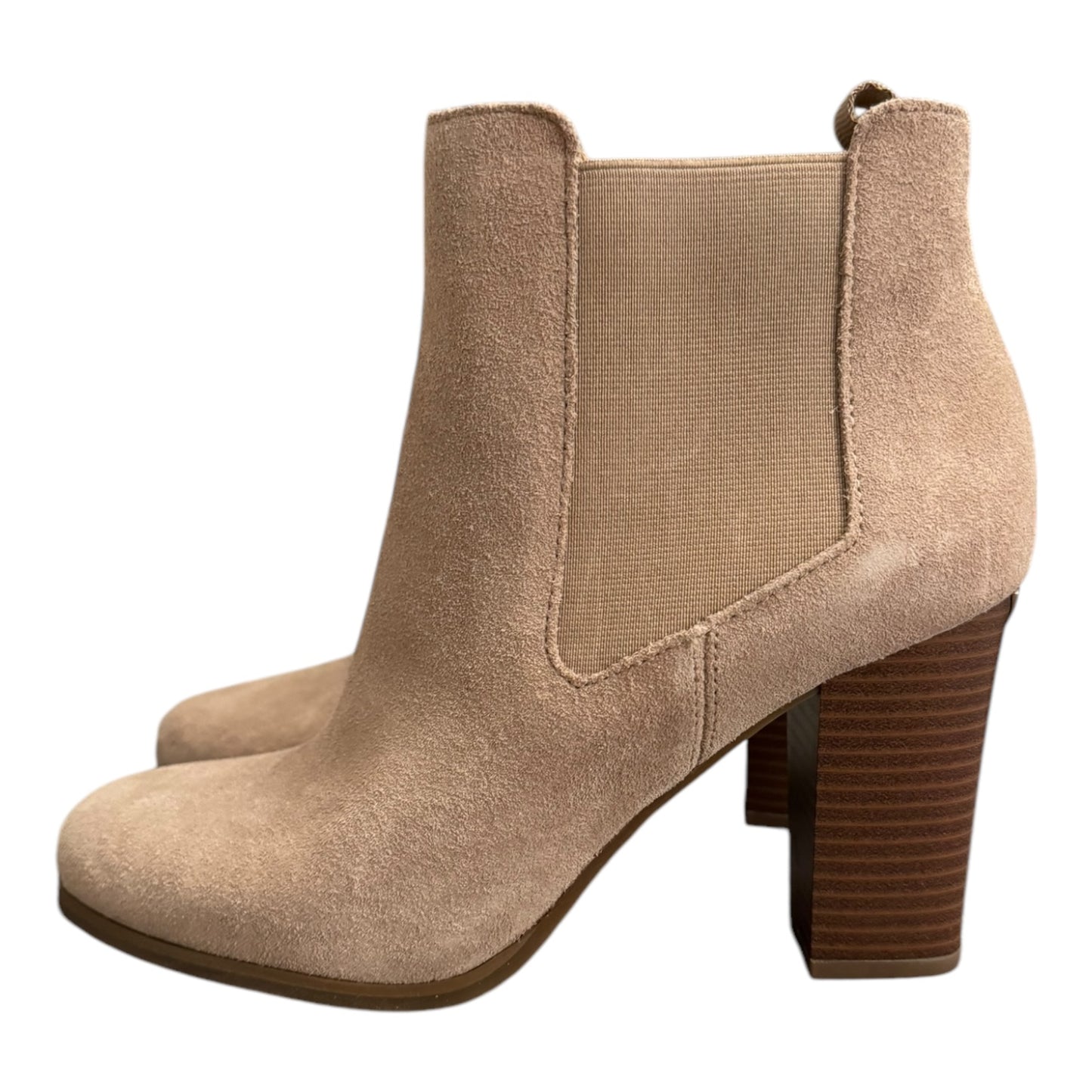 Boots Ankle Heels By Michael By Michael Kors In Taupe, Size: 6.5