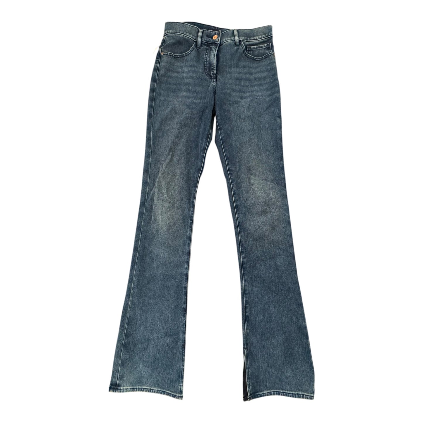 Jeans Straight By Gap In Blue Denim, Size: 12