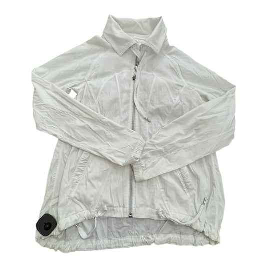 Athletic Jacket By Lululemon In White, Size: 4