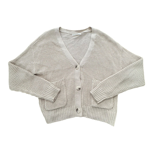 Sweater Cardigan By MOON AND MADISON  In Cream, Size: S