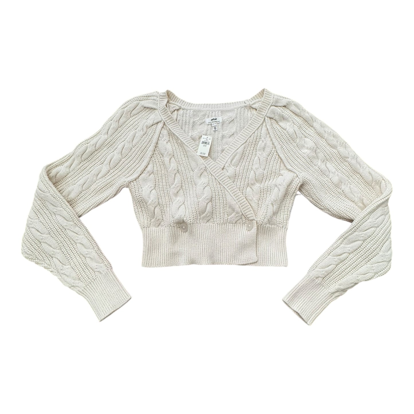 Sweater Cardigan By Aerie In Cream, Size: Xs