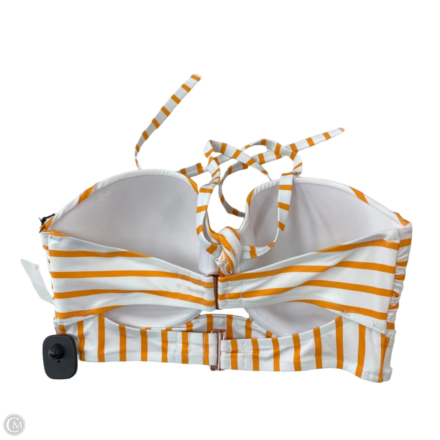 Swimsuit Top By Shade & Shore In Striped Pattern, Size: 0