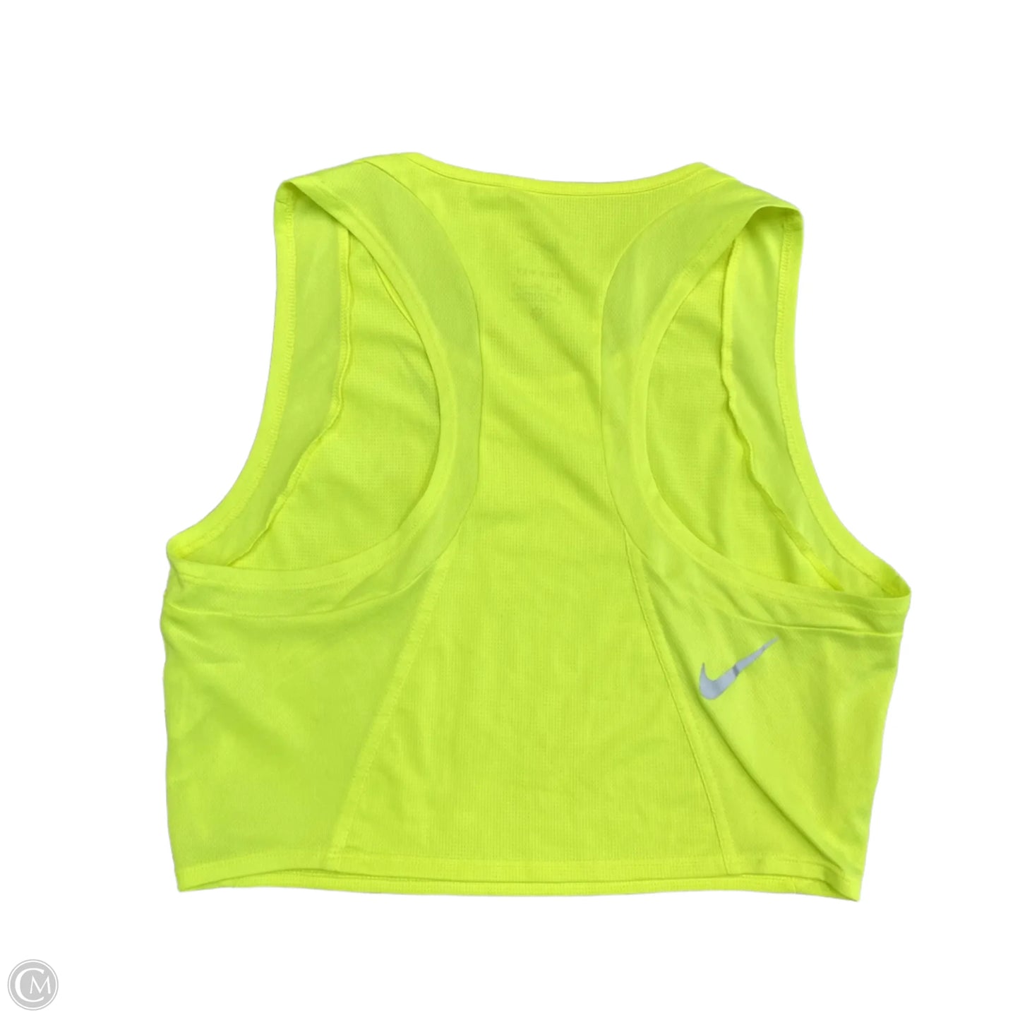 Athletic Tank Top By Nike In Yellow, Size: M