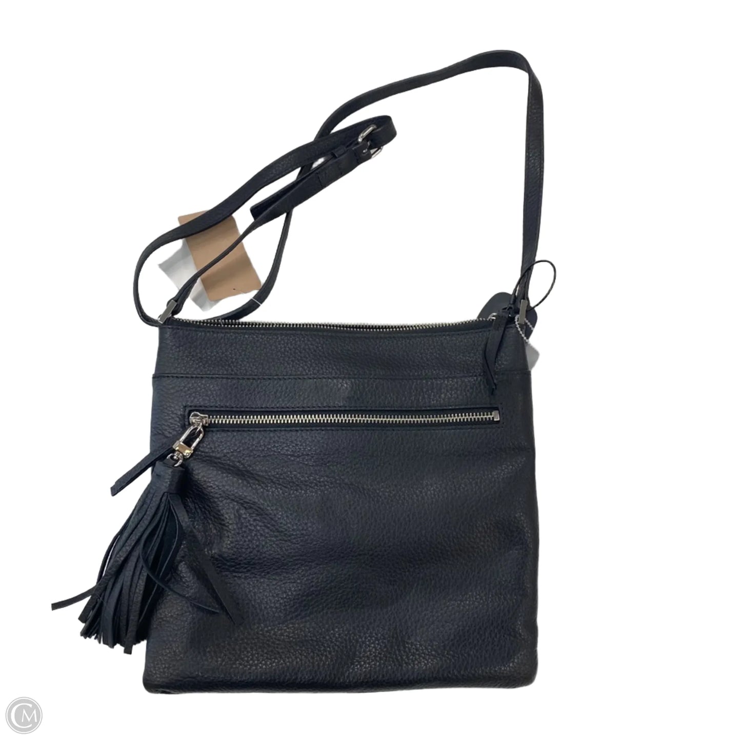 Handbag Leather By Halogen, Size: Medium