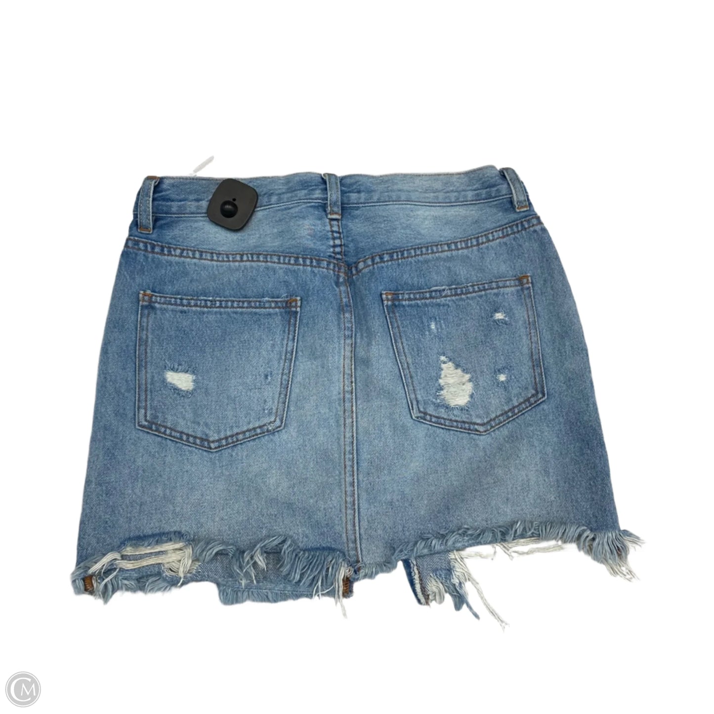 Skirt Mini & Short By Free People In Blue Denim, Size: 2