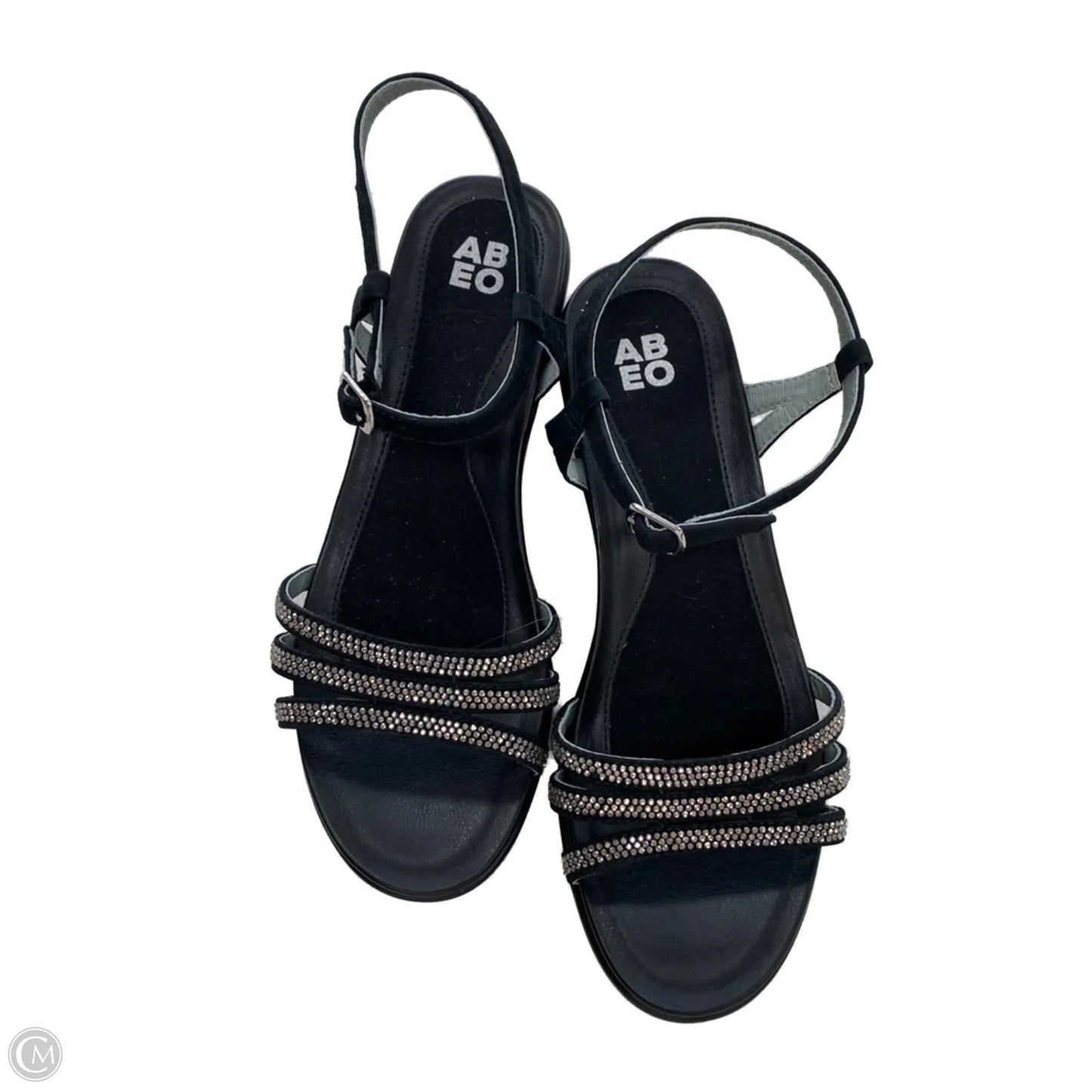 Sandals Heels Block By Abeo In Black, Size: 8