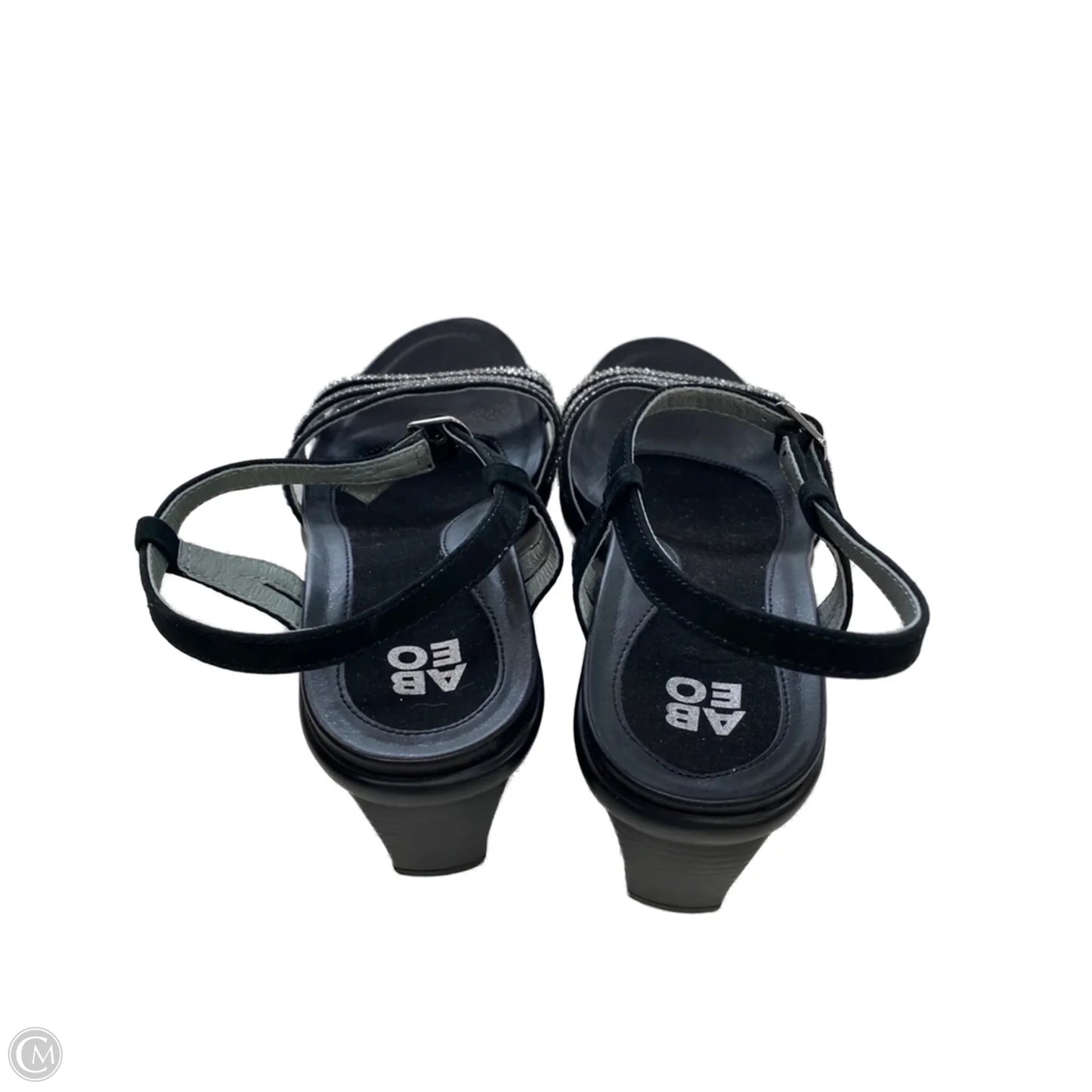 Sandals Heels Block By Abeo In Black, Size: 8