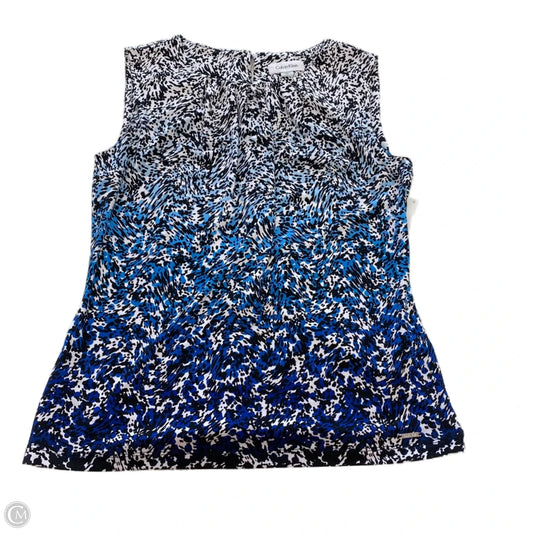 Top Sleeveless By Calvin Klein In Multi-colored, Size: M