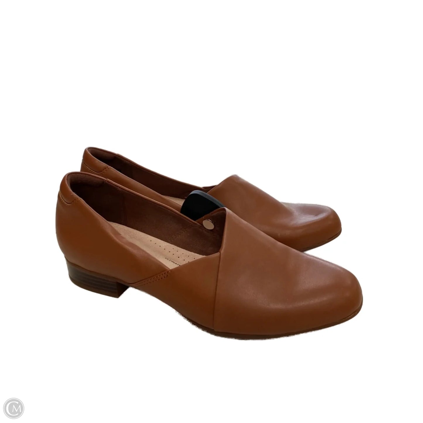 Shoes Flats By Clarks In Brown, Size: 9