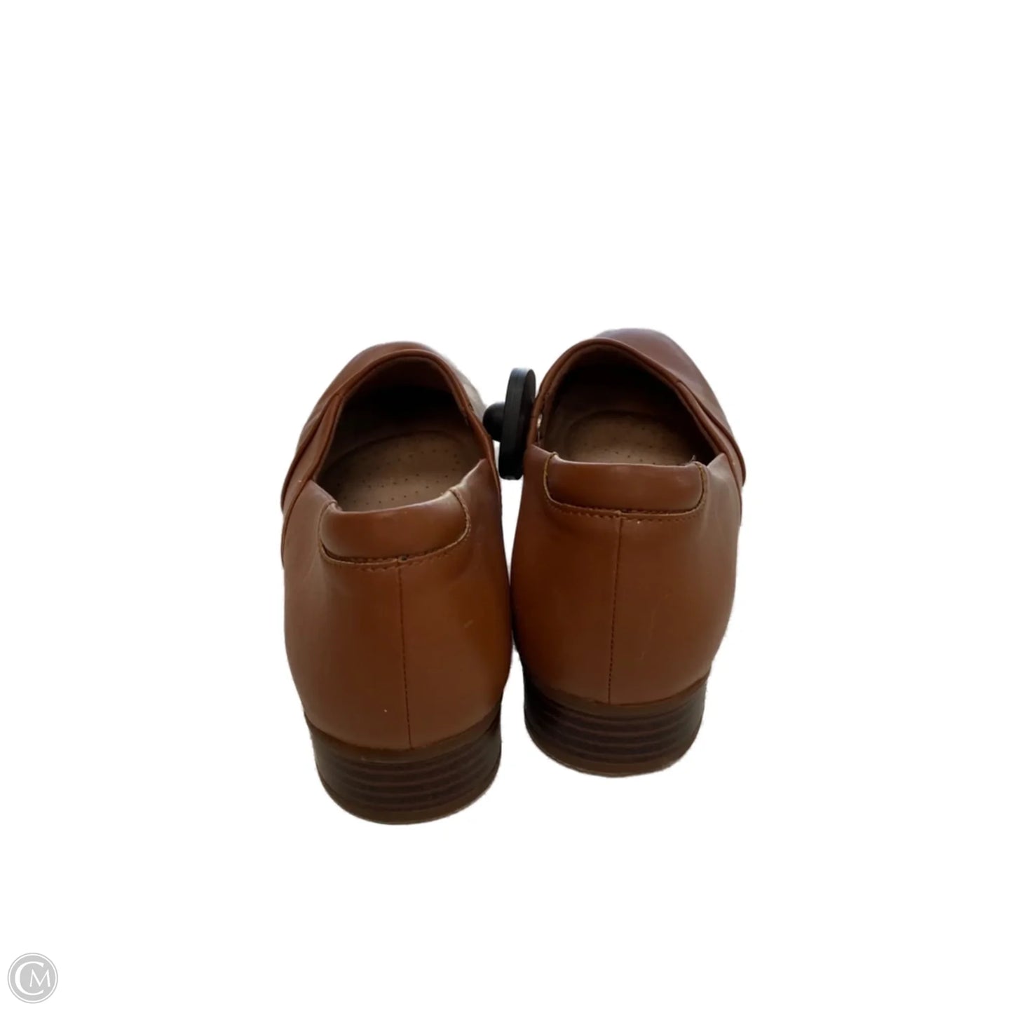 Shoes Flats By Clarks In Brown, Size: 9