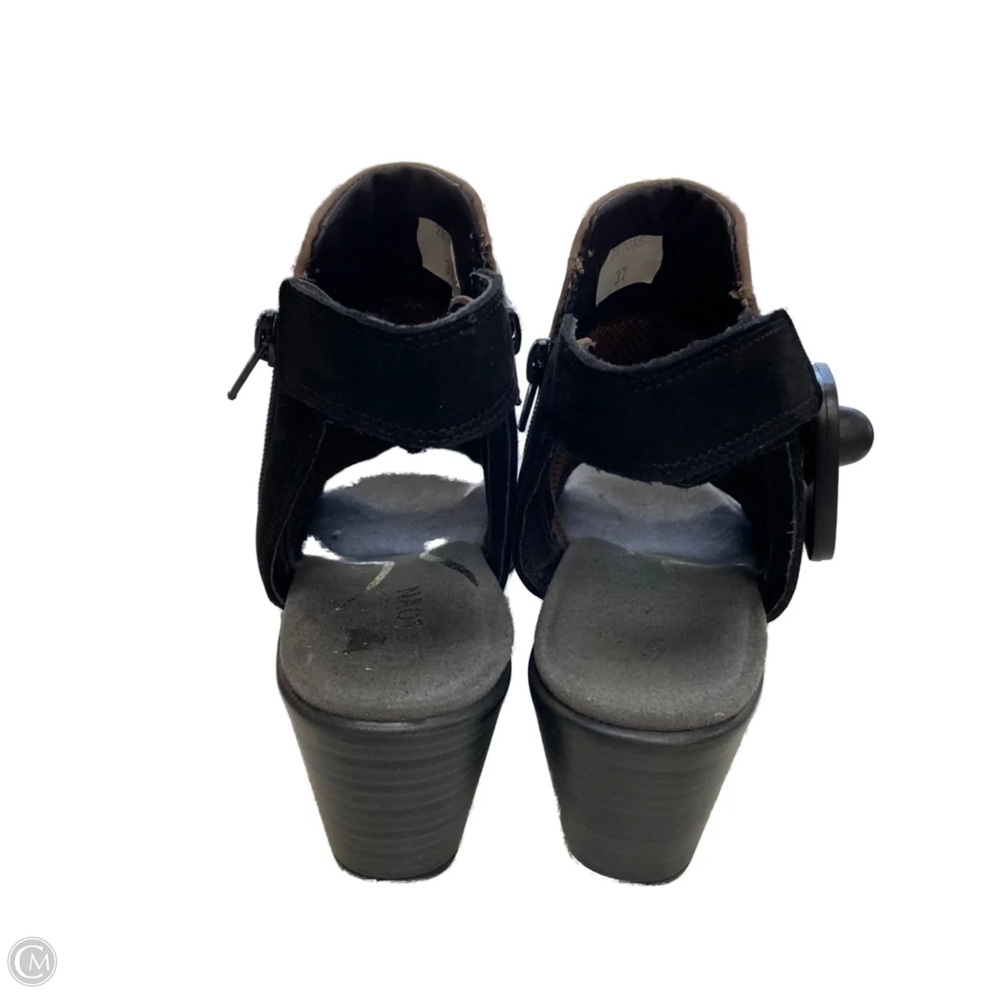 Sandals Heels Block By Naot In Grey, Size: 6.5