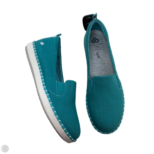 Shoes Flats By Clarks In Blue, Size: 10