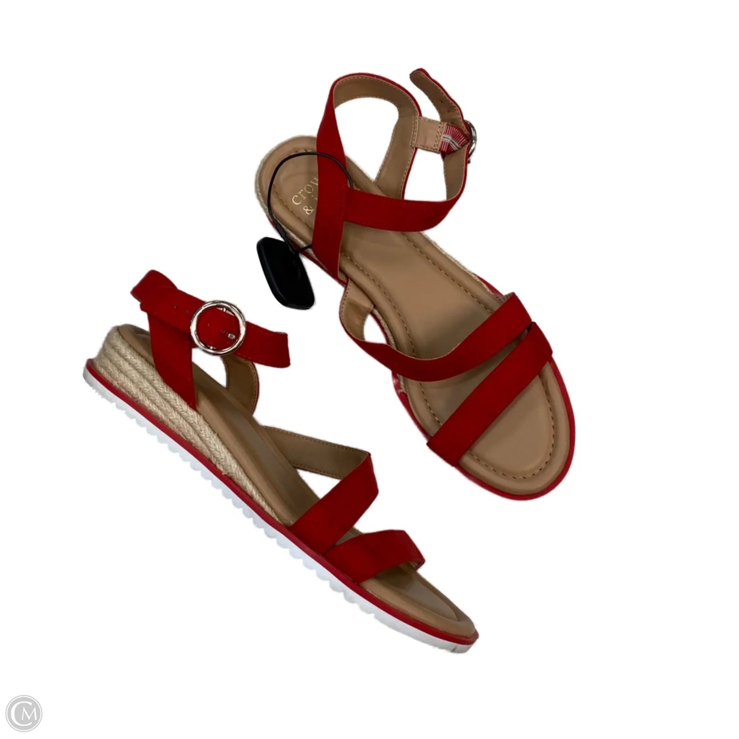 Sandals Flats By Crown And Ivy In Red, Size: 9