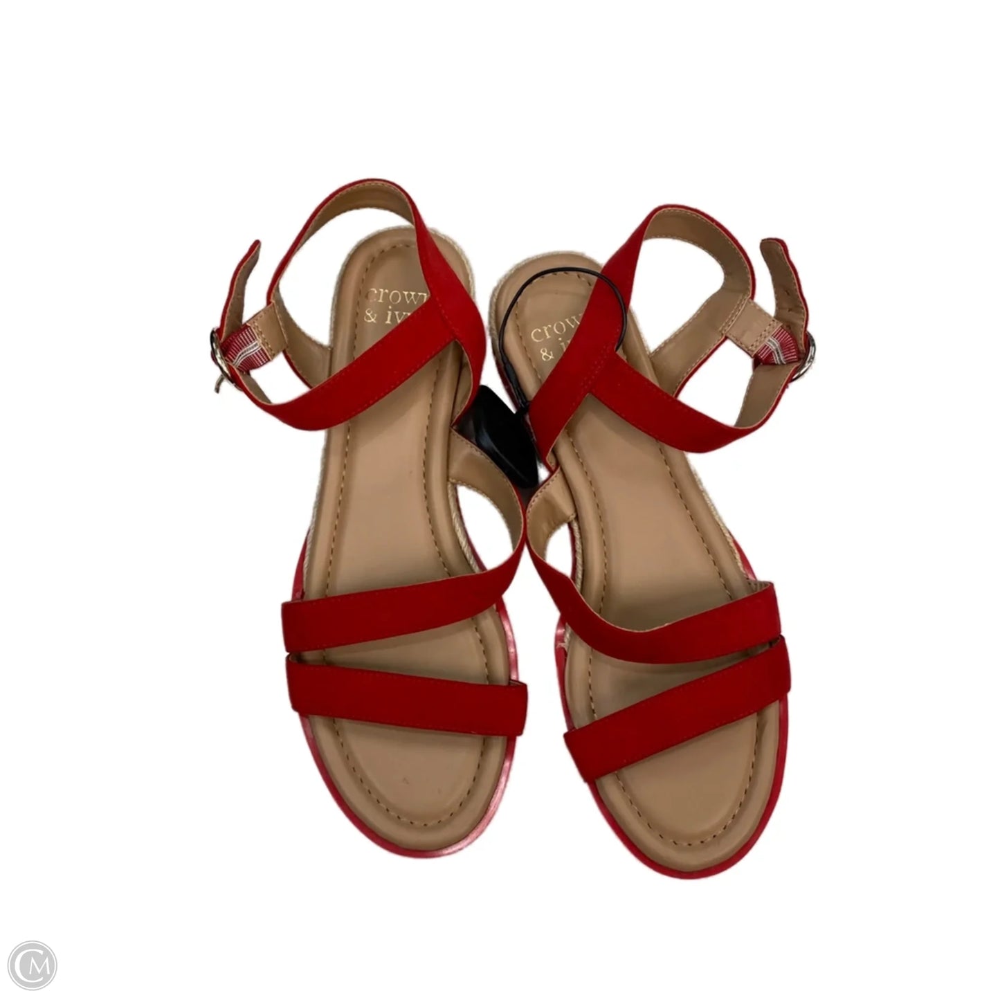 Sandals Flats By Crown And Ivy In Red, Size: 9