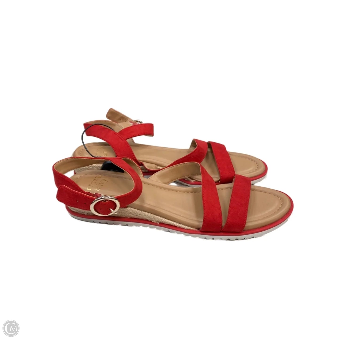 Sandals Flats By Crown And Ivy In Red, Size: 9