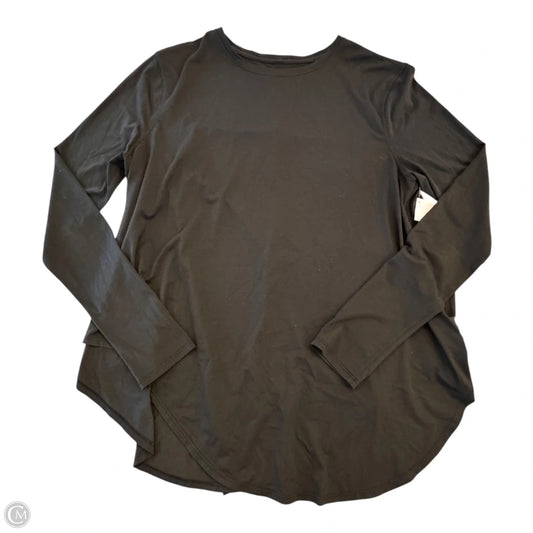 Athletic Top Long Sleeve Crewneck By Lululemon In Black, Size: M
