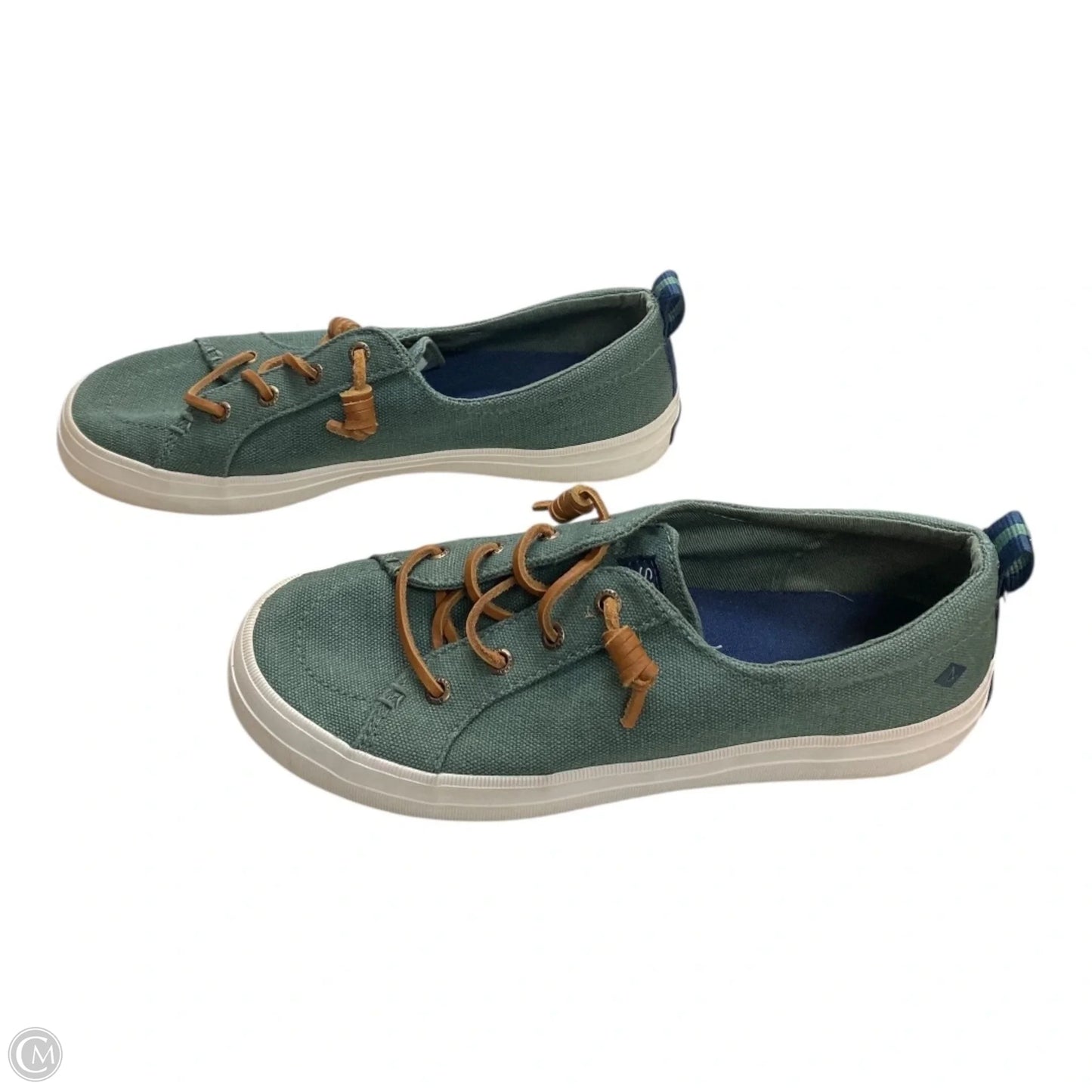 Shoes Sneakers By Sperry In Green, Size: 7.5