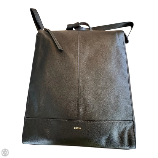 Backpack Leather By Fossil, Size: Large