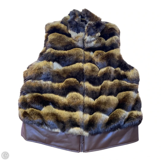 Vest Faux Fur & Sherpa By Chicos In Multi-colored, Size: Xs