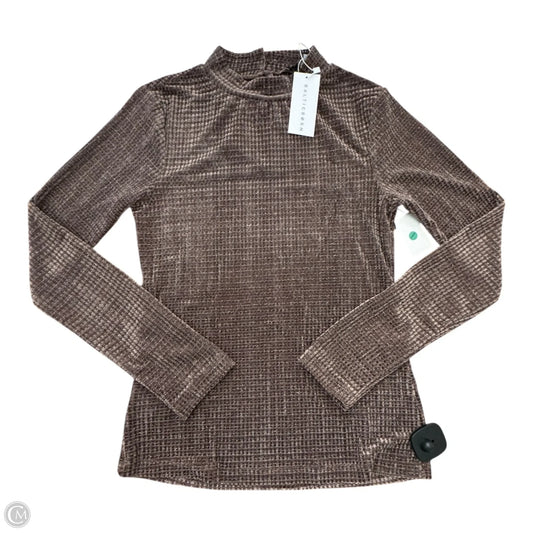 Top Long Sleeve By BALTIC TBORN In Brown, Size: S