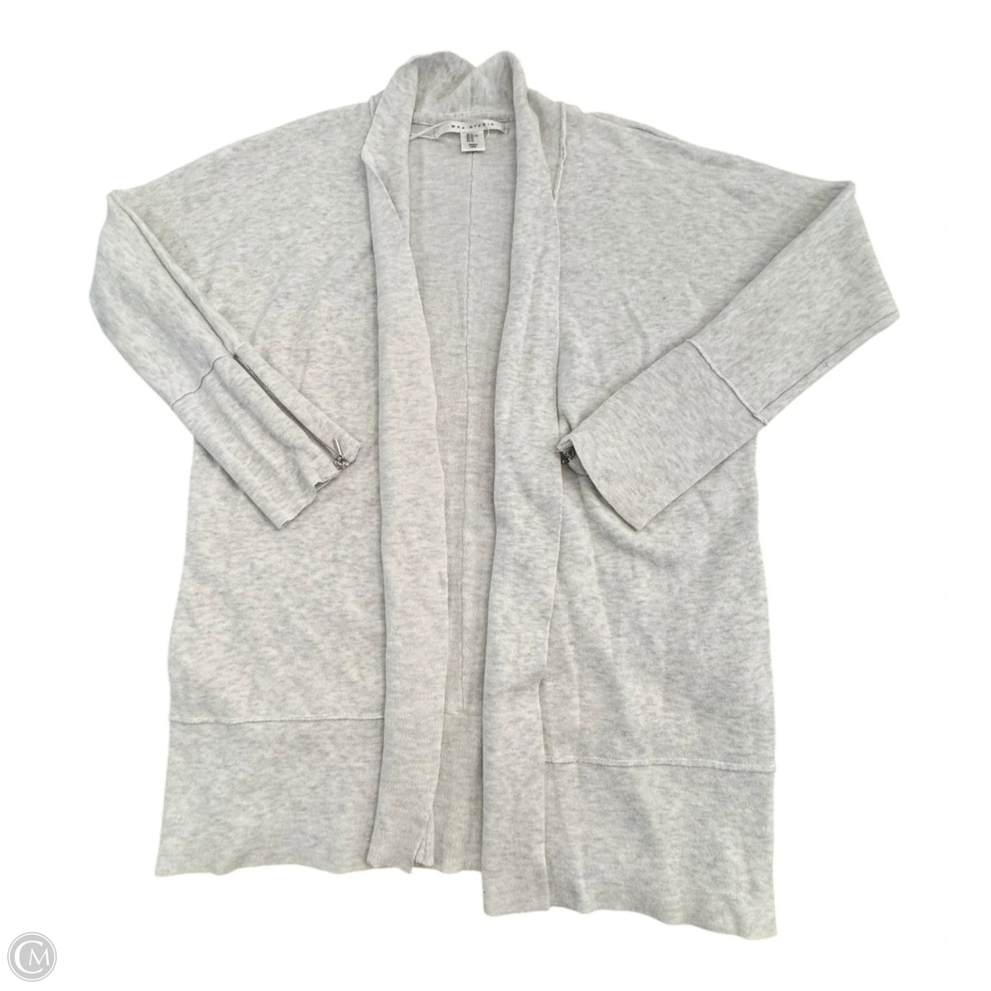 Sweater Cardigan By Max Studio In Grey, Size: Xl