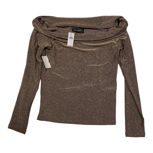 Top Long Sleeve By Banana Republic In Gold, Size: M