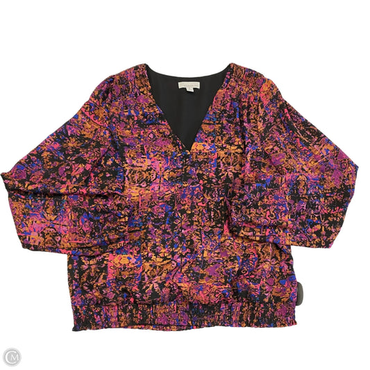 Top Long Sleeve By Allison Joy In Multi-colored, Size: S