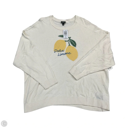 Sweater By Torrid In Cream, Size: 3x