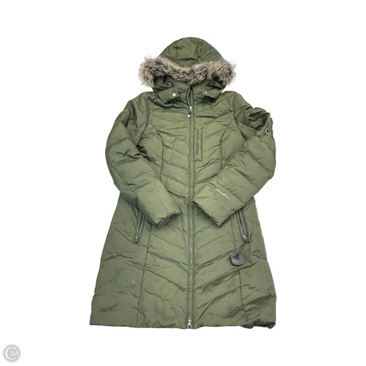 Coat Puffer & Quilted By Eddie Bauer In Green, Size: L